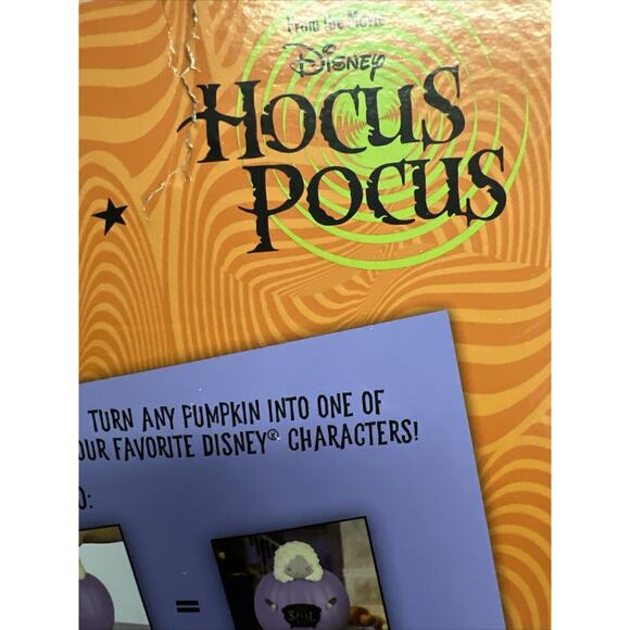 Disney Hocus Pocus Sarah Sanderson Pumpkin Decorating Kit Halloween Fall NIB - Picture 3 of 4